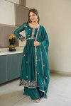 SSC 667 Crush Silk Embroidery Work Readymade Suits Bulk Orders In India